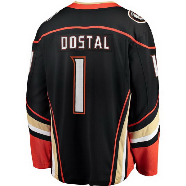 Lukas Dostal Home #1 Black Men's Sport Hockey Jersey