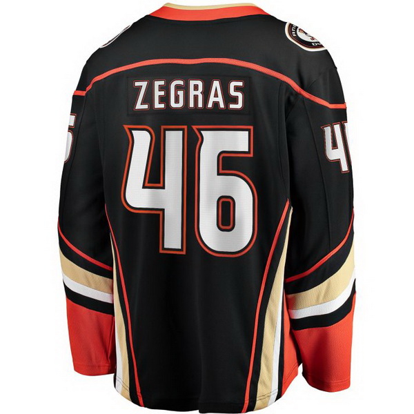 Trevor Zegras Home #46 Black Men's Hockey Jersey