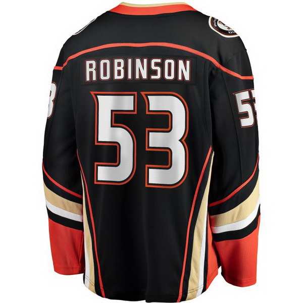 Buddy Robinson Home #53 Black Men's Hockey Jersey