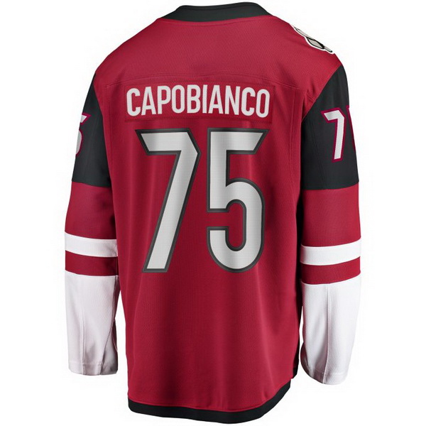 Kyle Capobianco Home #75 Red Men's Hockey Jersey