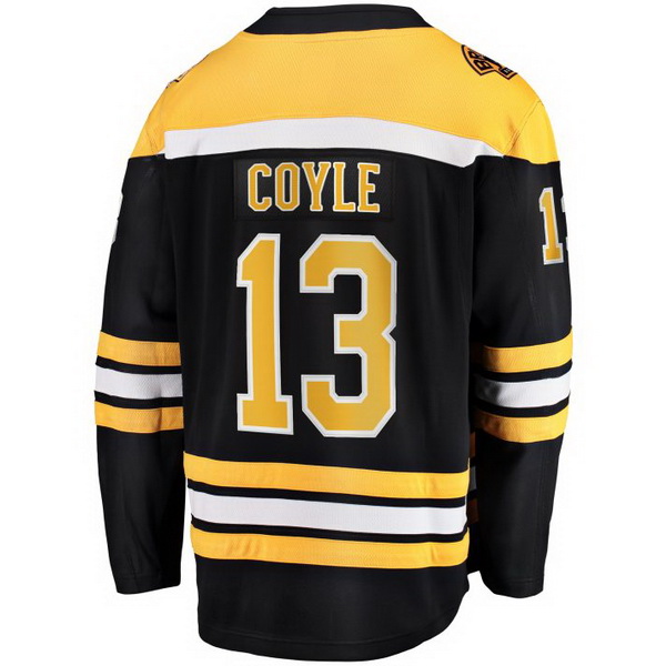 Charlie Coyle Home #13 Black Men's Hockey Jersey