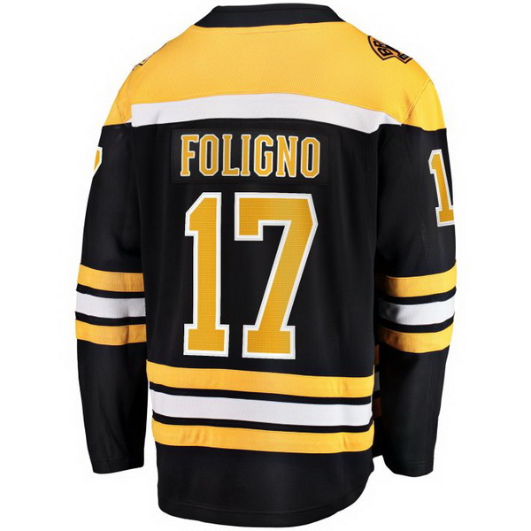 Nick Foligno Home #17 Black Men's Hockey Jersey