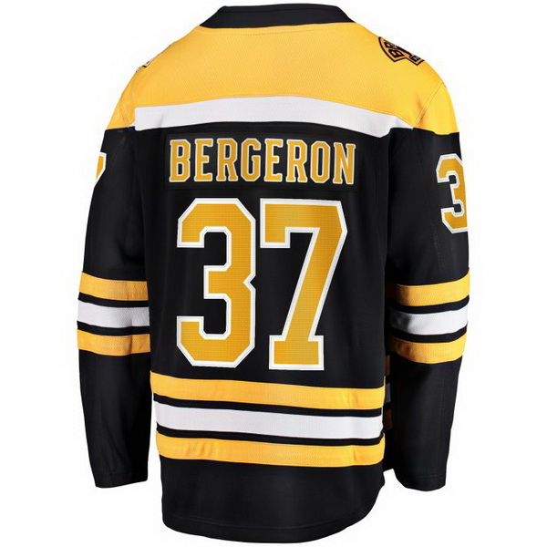 Patrice Bergeron Home #37 Black Men's Hockey Jersey