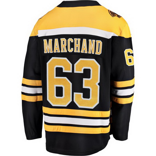 Brad Marchand Home #63 Black Men's Hockey Jersey