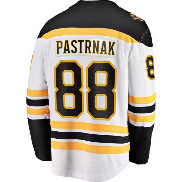 David Pastrnak Away #88 White Men's Hockey Jersey