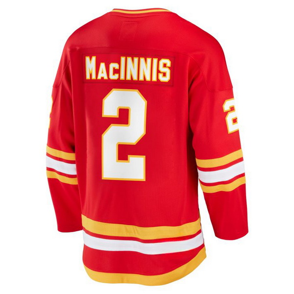 Al Macinnis Home #2 Red Men's Vintage Hockey Jersey