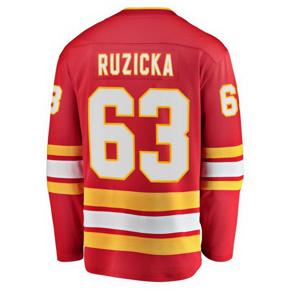 Adam Ruzicka Home #63 Red Men's Hockey Jersey