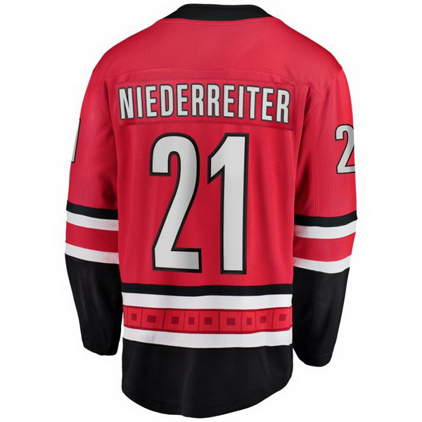 Nino Niederreiter Home #21 Red Men's Hockey Jersey