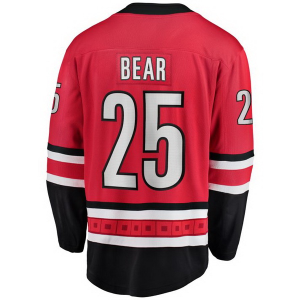 Ethan Bear Home #25 Red Men's Hockey Jersey