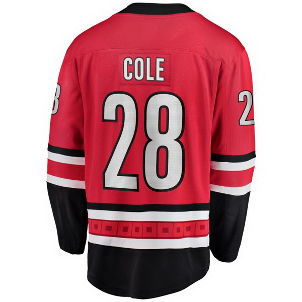 Ian Cole Home #28 Red Stitched Men's Hockey Jersey