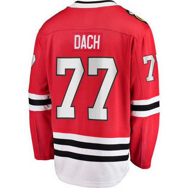 Kirby Dach #77 Red Stitched Home Men's Hockey Jersey