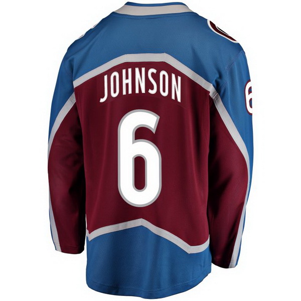 Erik Johnson Home #6 Burgundy Men's Hockey Jersey