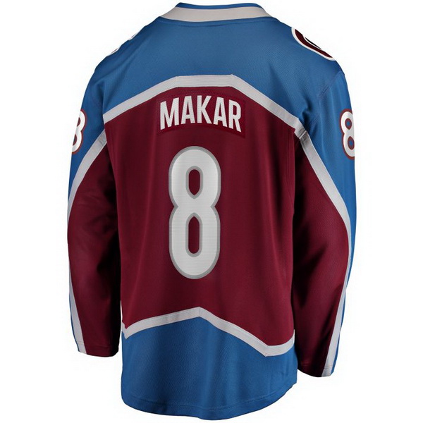 Cale Makar Home #8 Burgundy Men's Hockey Jersey