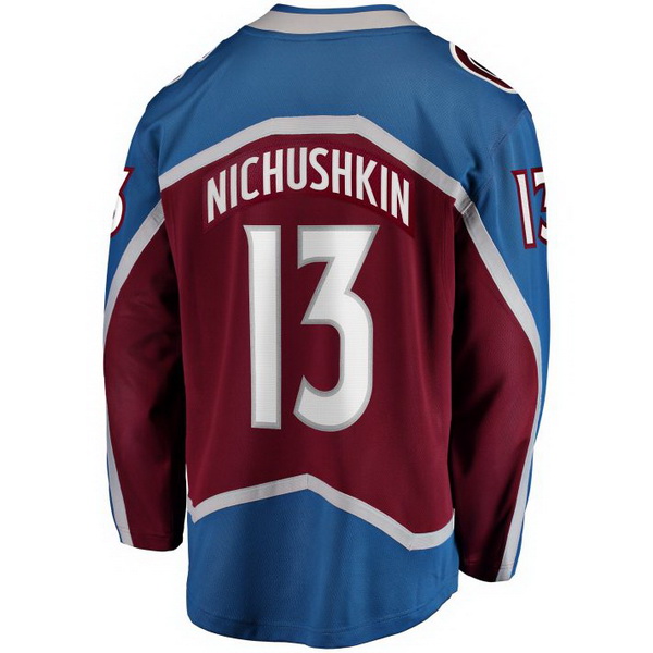 Valeri Nichushkin Home #13 Burgundy Men's Hockey Jersey