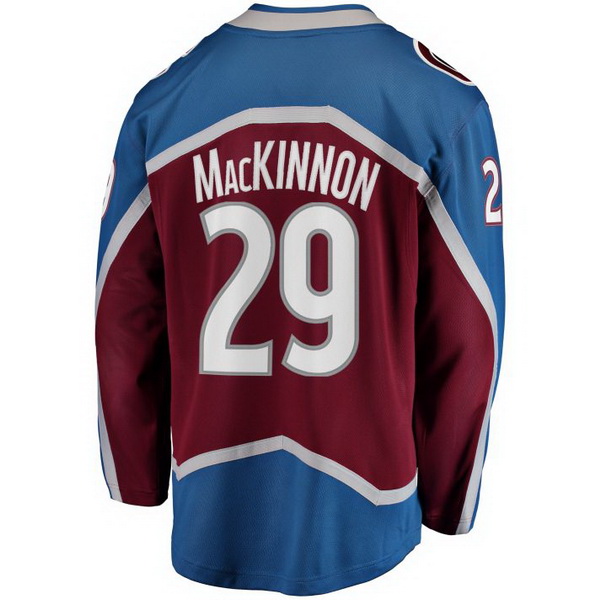 Nathan Mackinnon Home #29 Burgundy Men's Hockey Jersey