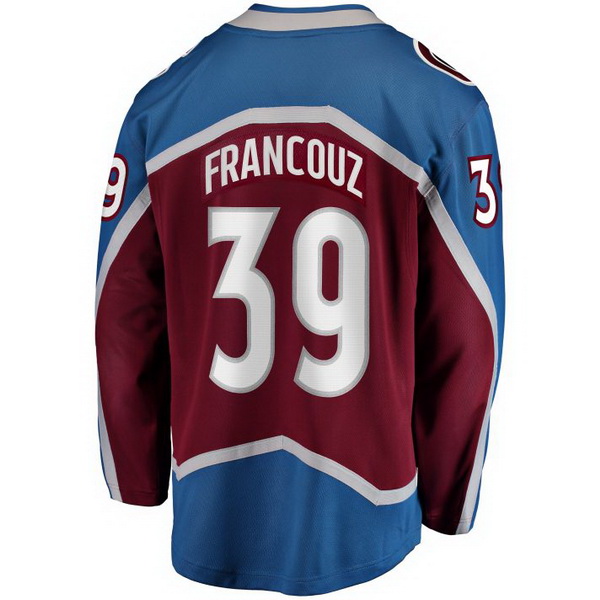 Pavel Francouz Home #39 Burgundy Men's Hockey Jersey