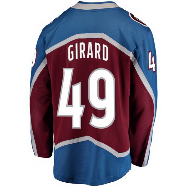 Samuel Girard Home #49 Burgundy Men's Hockey Jersey