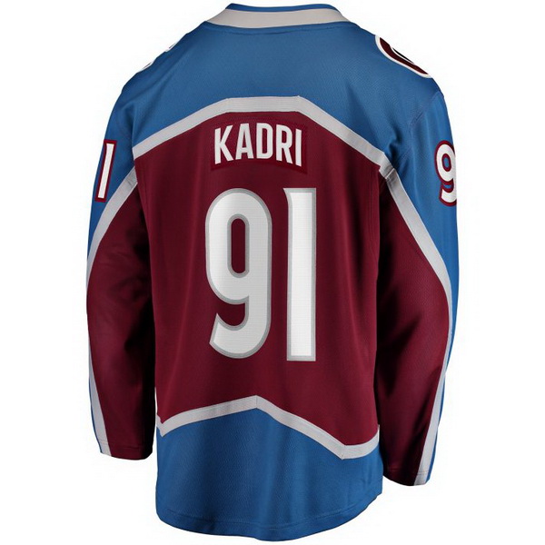 Nazem Kadri Home #91 Burgundy Men's Hockey Jersey