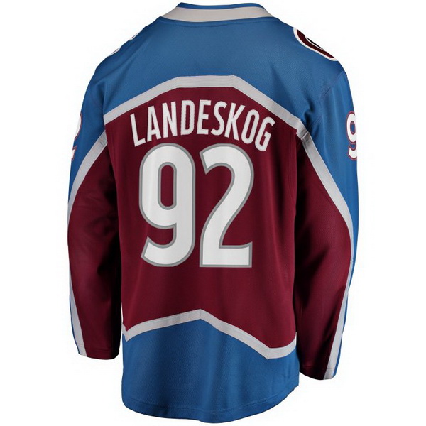 Gabriel Landeskog Home #92 Burgundy Men's Hockey Jersey