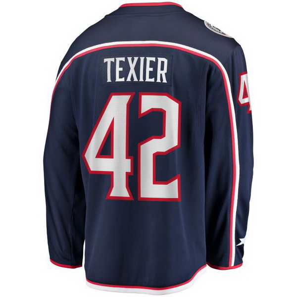 Alexandre Texier Home #42 Navy Men's Hockey Jersey