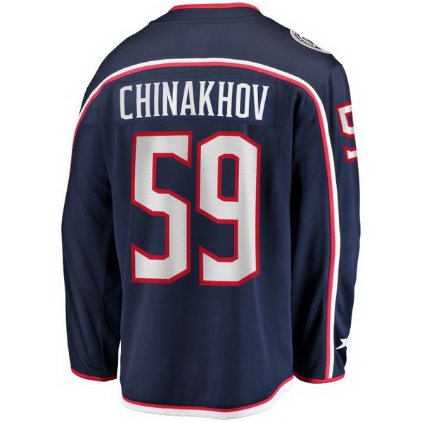 Yegor Chinakhov Home #59 Navy Men's Hockey Jersey