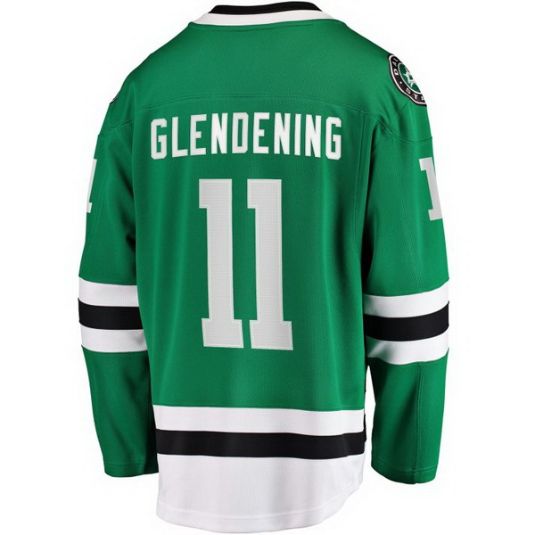 Luke Glendening Home #11 Green Men's Hockey Jersey