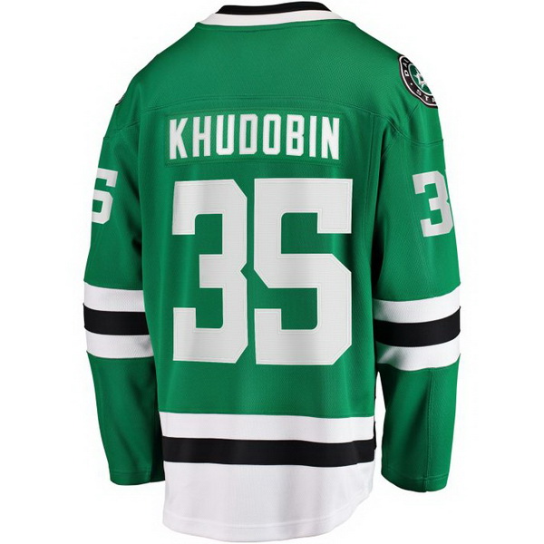 Anton Khudobin Home #35 Green Men's Hockey Jersey