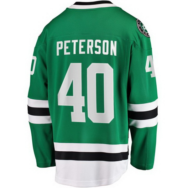 Jacob Peterson Home #40 Green Men's Hockey Jersey