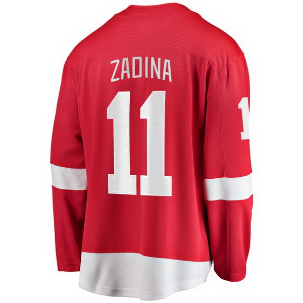 Filip Zadina Home #11 Red Men's Hockey Jersey