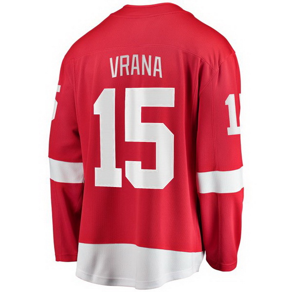 Jakub Vrana Home #15 Red Men's Hockey Jersey