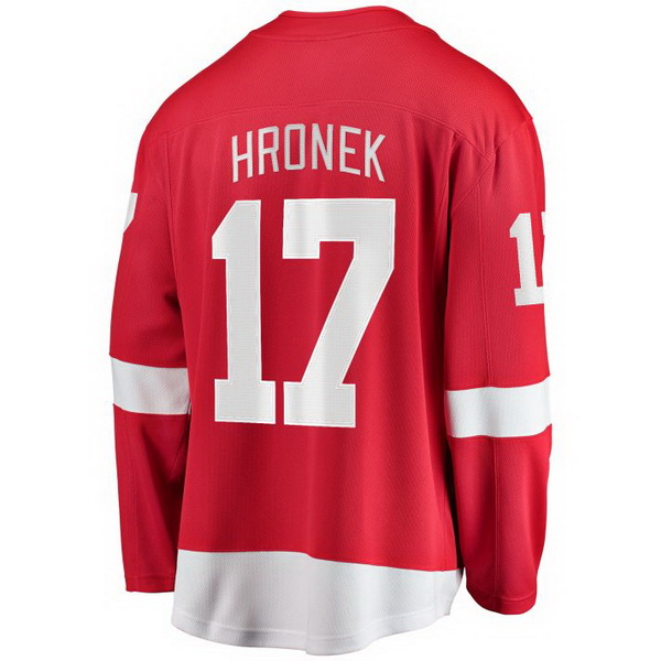 Filip Hronek Home #17 Red Men's Hockey Jersey