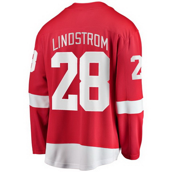 Gustav Lindstrom Home #28 Red Men's Hockey Jersey