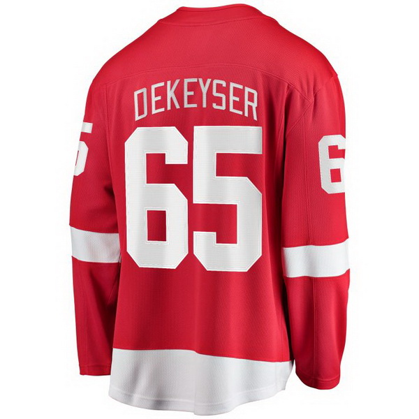 Danny Dekeyser Home #65 Red Men's Hockey Jersey