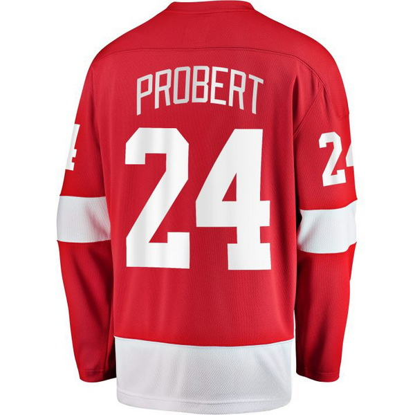 Bob Probert Home #24 Red Men's Vintage Hockey Jersey