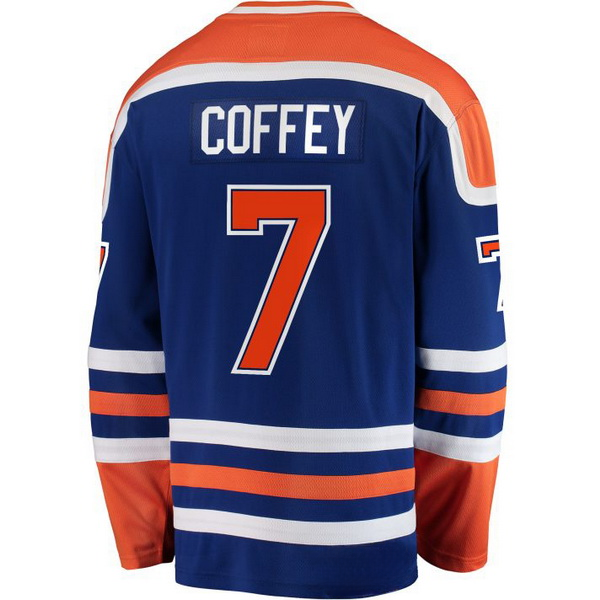 Paul Coffey Home #7 Blue Men's Vintage Hockey Jersey