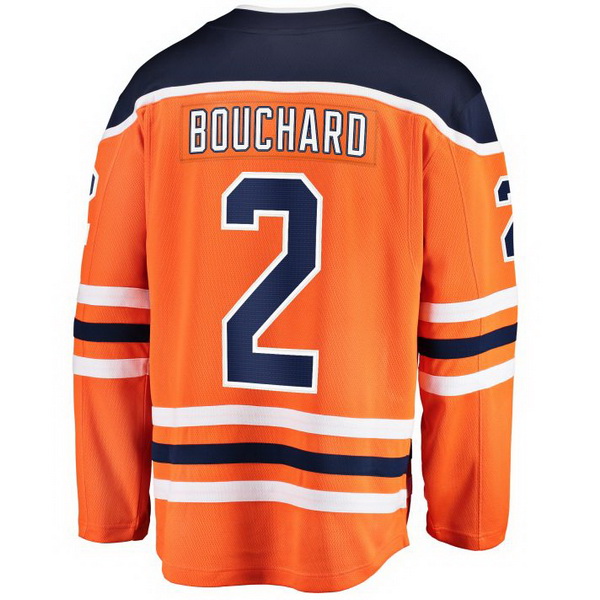 Evan Bouchard Home #2 Orange Men's Hockey Jersey