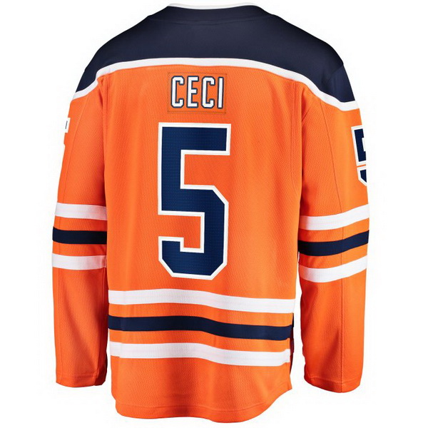 Cody Ceci Home #5 Orange Men's Hockey Jersey