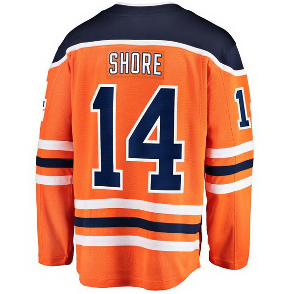 Devin Shore Home #14 Orange Men's Hockey Jersey