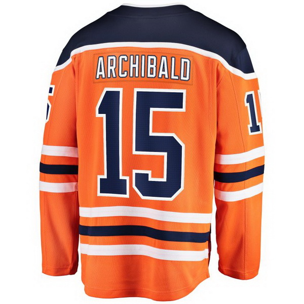 Josh Archibald Home #15 Orange Men's Hockey Jersey