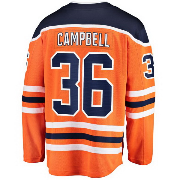 Jack Campbell Home #36 Orange Men's Hockey Jersey