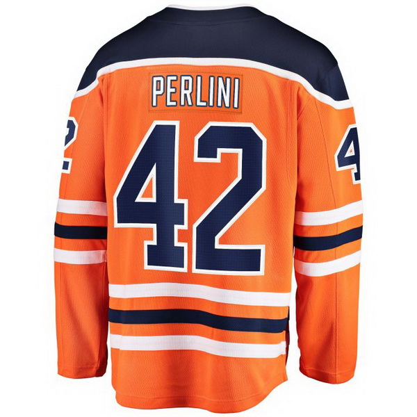 Brendan Perlini Home #42 Orange Men's Hockey Jersey