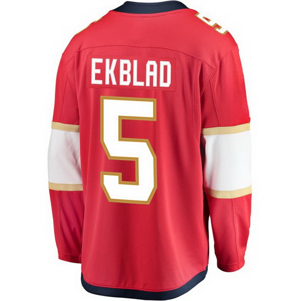 Aaron Ekblad Home #5 Red Men's Hockey Jersey