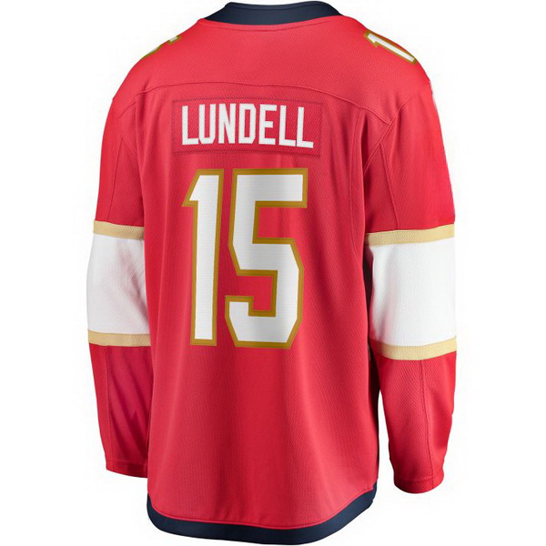 Anton Lundell Home #15 Red Men's Hockey Jersey