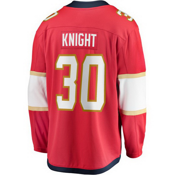 Spencer Knight Home #30 Red Men's Hockey Jersey