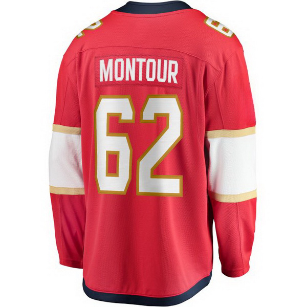 Brandon Montour Home #62 Red Men's Hockey Jersey