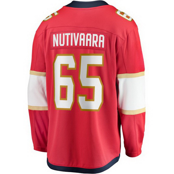 Markus Nutivaara Home #65 Red Men's Hockey Jersey