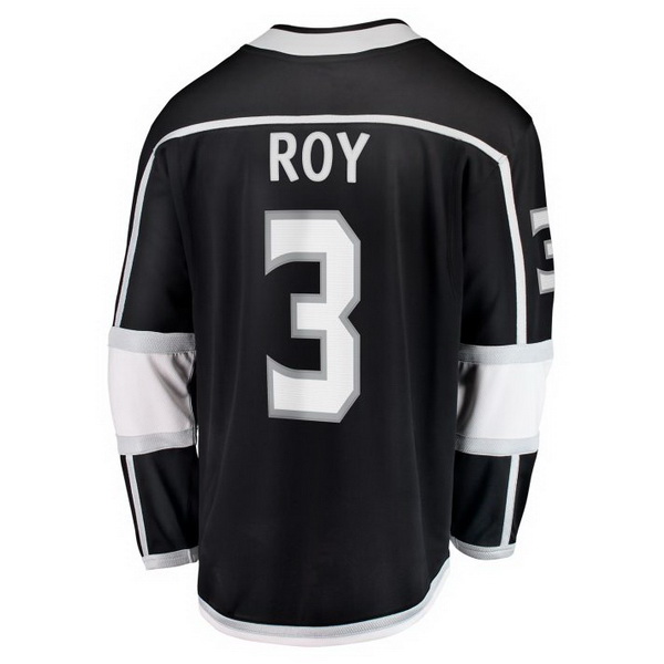 Matt Roy Home #3 Black Men's Hockey Jersey