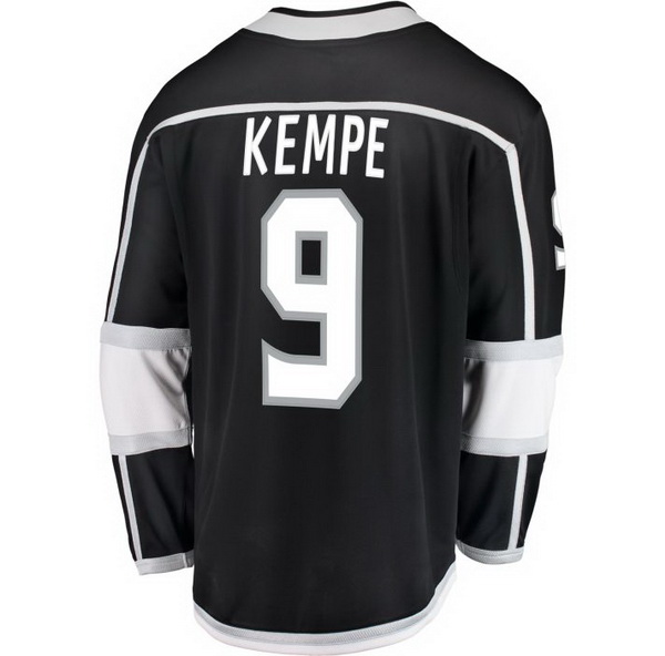 Adrian Kempe Home #9 Black Men's Hockey Jersey