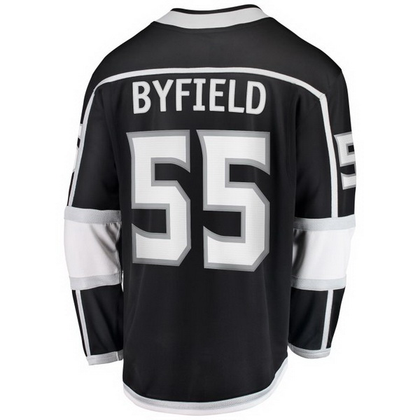 Quinton Byfield Home #55 Black Men's Hockey Jersey