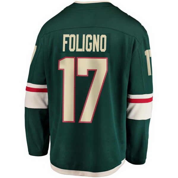 Marcus Foligno Home #17 Green Men's Hockey Jersey